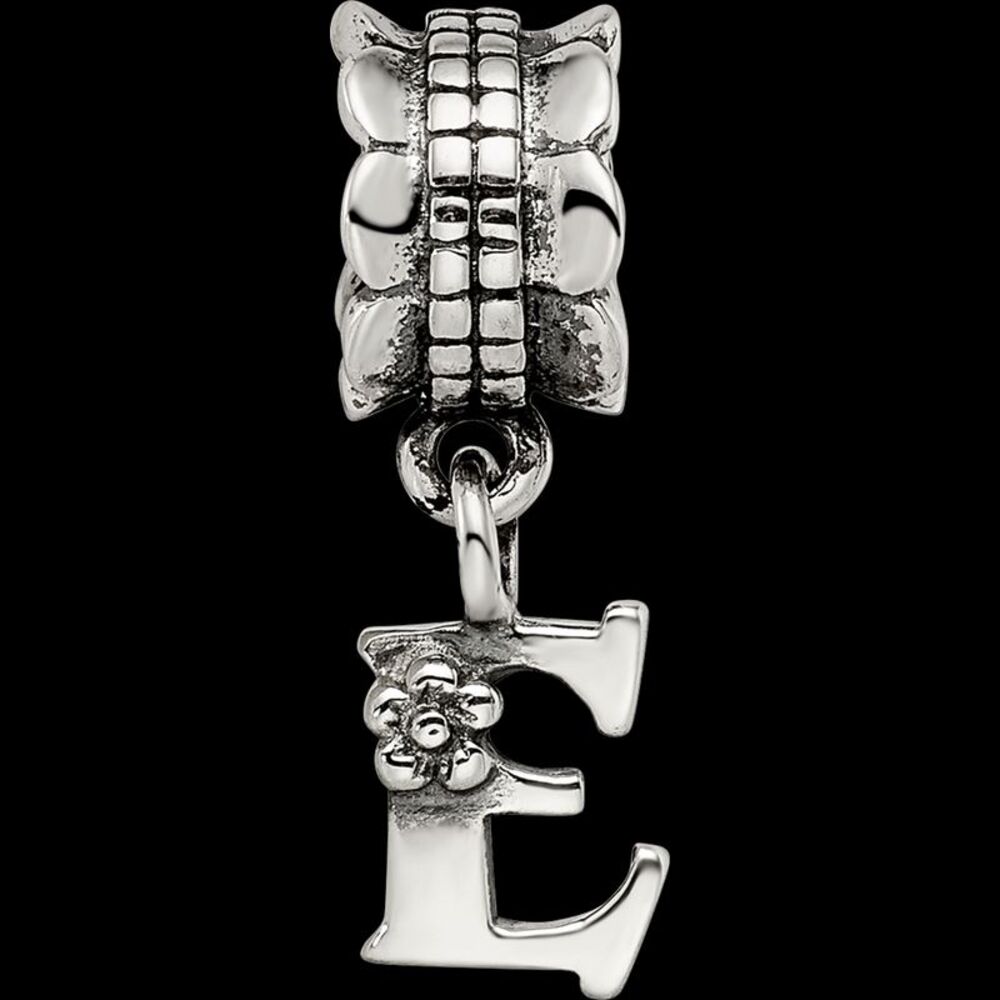 Kazi Luxury Sterling Silver Reflections Letter E … - image 3